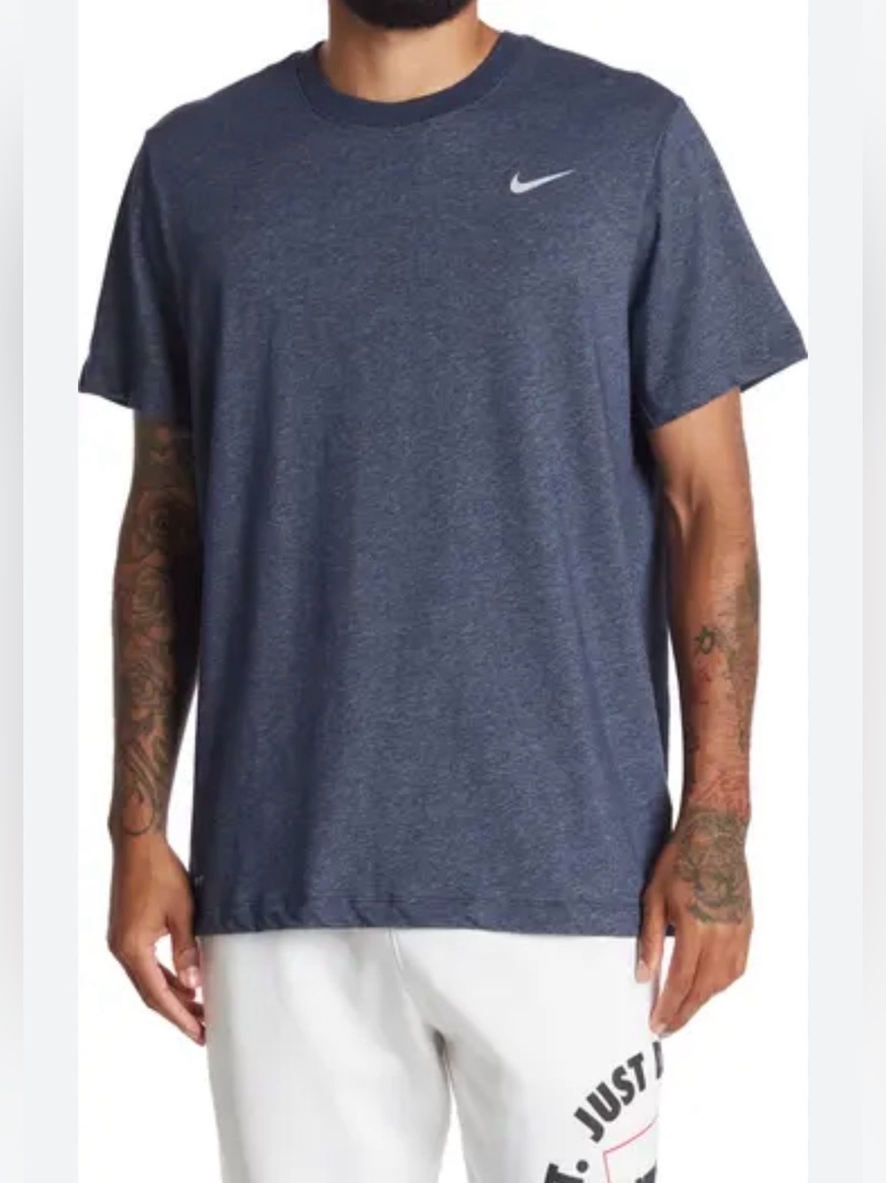 Nike Dri-FIT Men’s XL Heather Blue Athletic Training T-Shirt